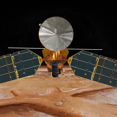 Fotky povrchu Marsu podila sonda NASA Mars Reconnaissance Orbiter, kter byla...