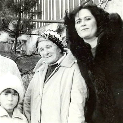 Rodinn foto 80. let z archivu Hany Gregorov a Radka Brzobohatho.