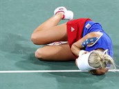 Andrea Hlaváková byla zranna bhem olympijského semifinále.