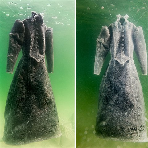 podvodn fotografie ukazuj, jak se v prbhu dvou let na atech postupn...