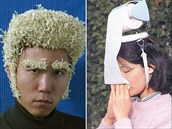 Japonsko je zemí vynález: stylová paruka z instantních nudlí nebo toaleák na...
