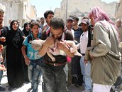 Zmar a bolest to je kadodennost lidí v Aleppu.