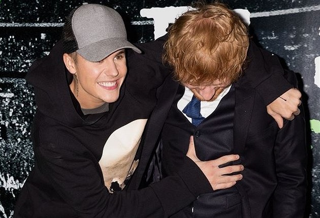 Justin Bieber a Ed Sheeran