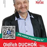 Mullet Oldřicha Duchoně je nezbytnou výbavou komunisty, jeho knír je ale velkou...