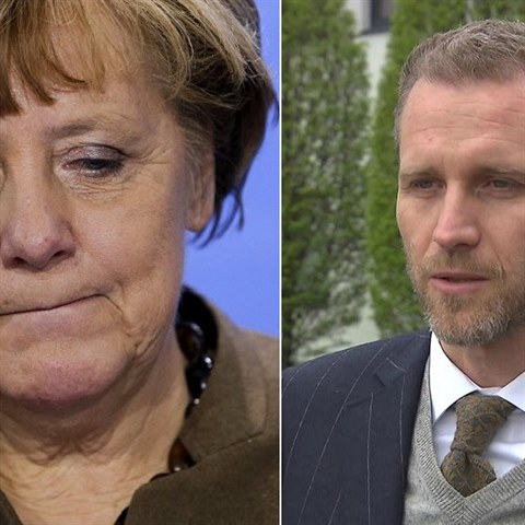 Volebn porku Angely Merkelov komentoval pedseda bavorsk AfD Petr Bystro....