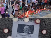 Ve �tvrtek ve�er se s V�rou �áslavskou p�i�el na Václavské nám�stí rozlou�it...
