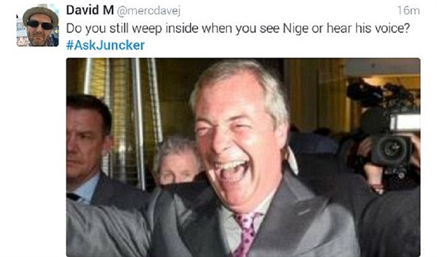 Stle se vnitn rozplete, kdy vidte nebo slyte Nigela Farage?