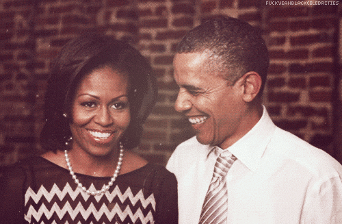 Michelle a Barack Obamovi gif.