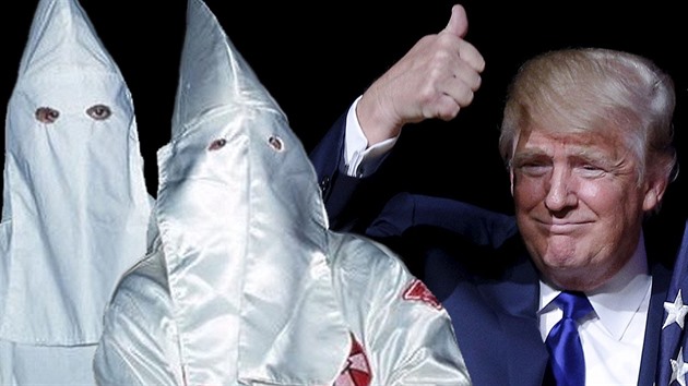 Donald Trump je spojován s rasistickým hnutím Ku-klux-klan. On sám se tomu...