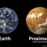 Astronomové potvrdili, že u hvězdy Proxima Centauri se nachází planeta rozměry...