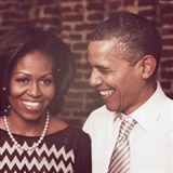 Michelle a Barack Obamovi gif.