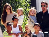 Angelina Jolie bojuje s Bradem o dti, které spolen vychovávali