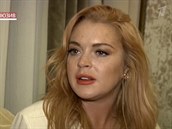Lindsay Lohan svou zpovdí v Rusku okovala.