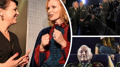 Generál Kleme byl skutenou hvzdou premiéry filmu.