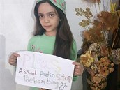 Sedmiletá Bana Alabed z Aleppa prosí Assada a Putina, aby msto pestali...