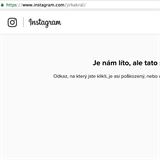 Instagramový účet Jiřího Krále je nedostupný.