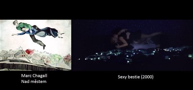 Chagallv obraz Nad mstem vs. Sexy bestie.