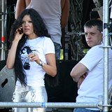 Ruslana je vdan. Na snmce je v zkulis s manelem Aleksandrem Ksenofontovem.