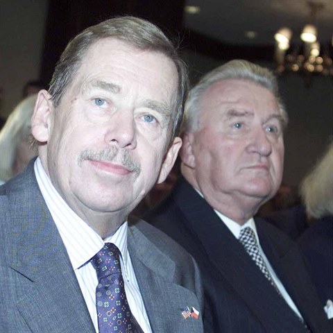 Vclav Havel s Michalem Kovem.