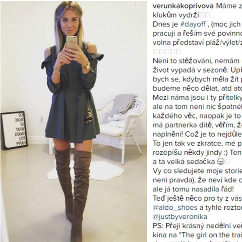 st Instagram Veroniky Kopivov je nkdy zbava.