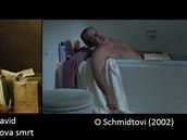 Maratova smrt vs. Jack Nicholson ve filmu O Schmidtovi.