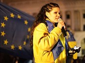 Hodn se angaovala v Euromajdanu.