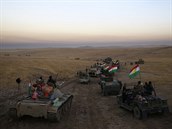 Irácká armáda spolu s kurdskými jednotkami na cest k Mosulu.