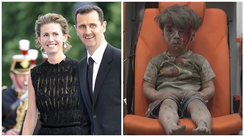 Asad byl konfrontován fotkou zraněného chlapce, která nedávno oblétla svět.