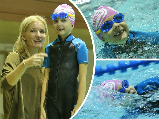 Dcera Petry a Jiího Paroubkových je plavecký talent.