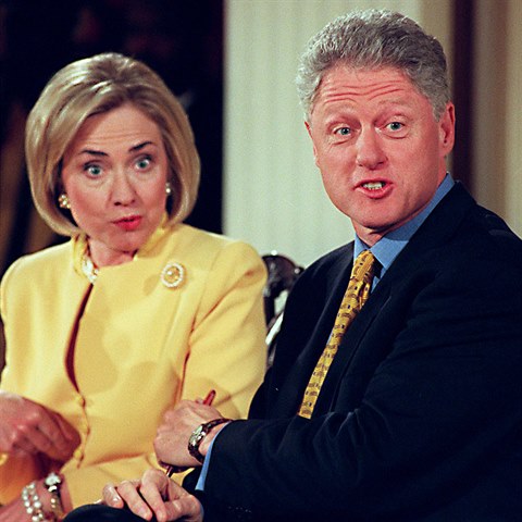 Kdy byl Bill prezidentem, Hillary byla trochu v pozad.