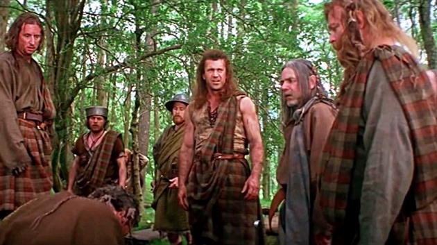 William Wallace bojovat proti Anglianm na pelomu 13. a 14. stolet. Kilt,...