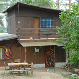 Rekreační chata u Brněnské přehrady, ve které žije Regina Holásková.