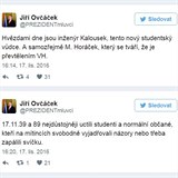 Ji Ovek pochvlil studenty a obyejn obany. Zkritizoval Miroslava...