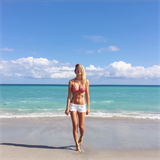 Veronika Kopřivová na pláži vystavila své přepychové tělo.