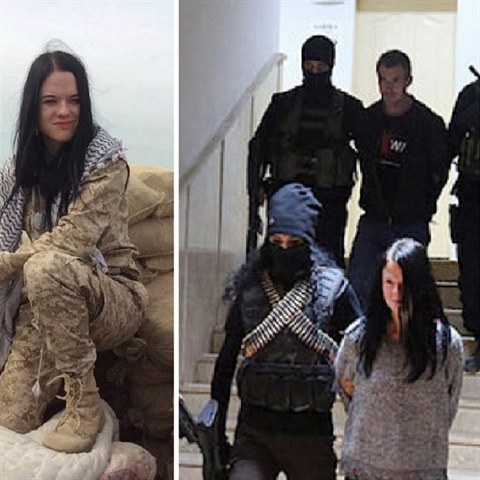 Mladá Češka Markéta Všelichová po boku kurdských milic YPG opakovaně v Sýrii...