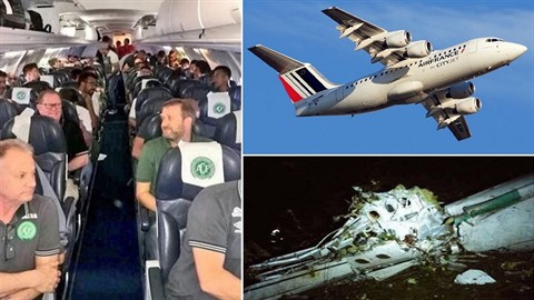 V Kolumbii havarovalo letadlo na palub s brazilským fotbalovým týmem...