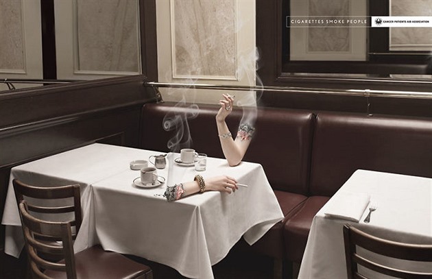 Cigarety kou lidi, ne naopak. Reklama, kter upozoruje na zvislost na...