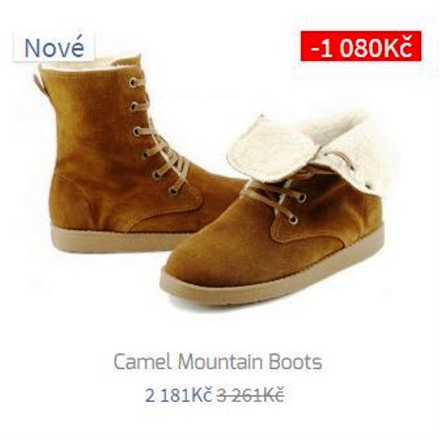 Tyhle znakov zimn boty Camel jsou napklad zlevnny o vc, ne tisc korun.