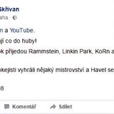 Krl Facebooku Michal Skivan piel se zajmavou analogi.