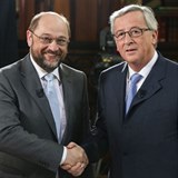 Schulz je největším spojencem předsedy Evropské komise Jean Claude Junckera....