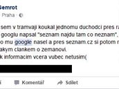 Malí Jan Gemrot piel s historkou z tramvaje.