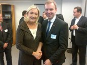 Alexandr tpanovi s Marine Le Pen.