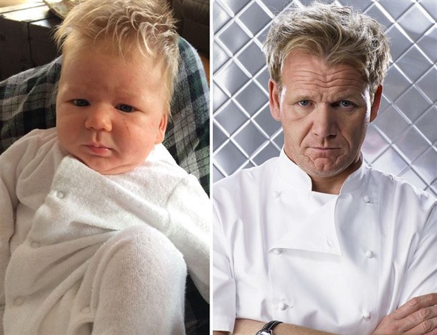 Drsn kucha Gordon Ramsay a jeho dtsk dvojnk.