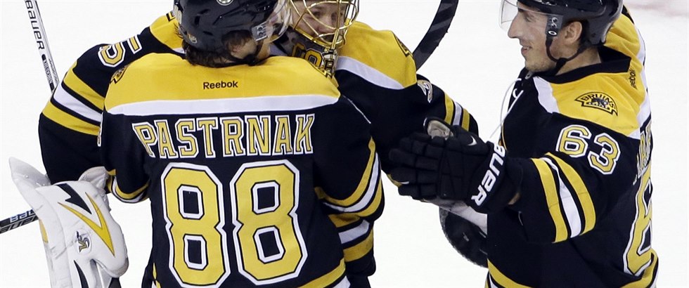 David Pastrák je v této sezon hlavní hvzdou Bostonu Bruins.