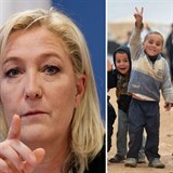 Kandidátka na francouzskou prezidentku Marine Le Penová přiostřuje v...