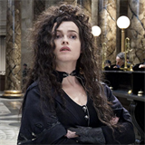 Helena Bonham Carter alias Bellatrix Lestrange.