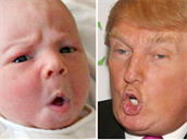 Tohle miminko má Trumv natvaný výraz dokonale natrénovaný.