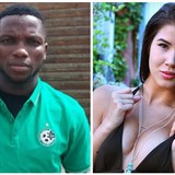 Ubong Ekpai, fotbalista Liberce, balil v Praze na letiti pornohereku Lady Dee.