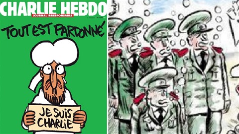 Francouzský satiristický magazín Charlie Hebdo po muslimech pobouil i Rusy. Ty...