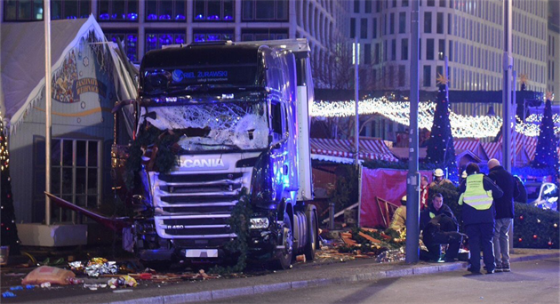 Kamion pouitý pi útoku v Berlín.